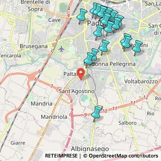 Mappa Via Galvani, 35020 Padova PD, Italia (2.729)
