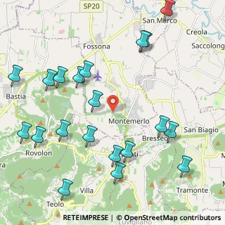 Mappa Via Fontane, 35030 Montemerlo PD, Italia (2.587)