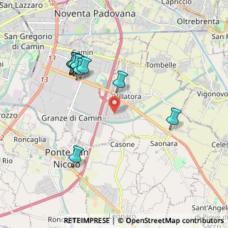 Mappa Via Calabria, 35020 Saonara PD, Italia (2.02667)