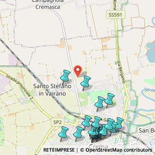 Mappa Via Vairano, 26013 Crema CR, Italia (1.5915)