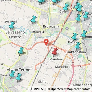 Mappa Via Monferrato, 35142 Padova PD, Italia (3.593)
