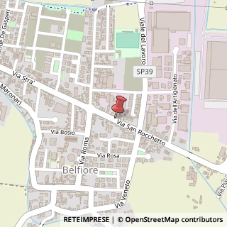Mappa Via San Rocchetto, 14, 37050 Belfiore, Verona (Veneto)