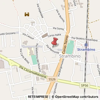 Mappa Piazza della Repubblica, 6, 10019 Strambino, Torino (Piemonte)