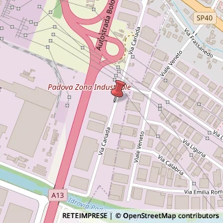 Mappa Via Curzio Malaparte, 11, 35127 Padova, Padova (Veneto)