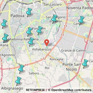 Mappa Via Muzio Attendolo, 35127 Padova PD, Italia (3.18417)