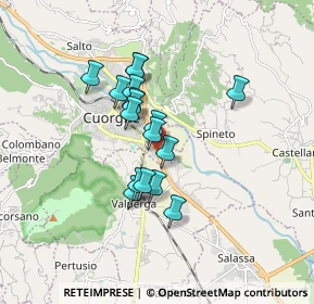 Mappa Via Salassa S.R. 460 KM. 28-362, 10082 Cuorgnè TO, Italia (1.29529)