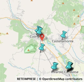 Mappa Via E. Alessandrini, 10082 Cuorgnè TO, Italia (5.21429)
