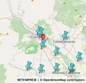 Mappa Via E. Alessandrini, 10082 Cuorgnè TO, Italia (4.65182)