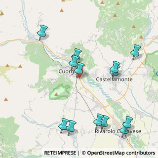 Mappa Via E. Alessandrini, 10082 Cuorgnè TO, Italia (5.09143)