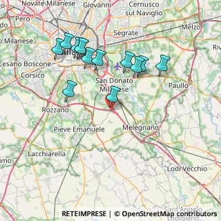 Mappa A50 Tangenziale Ovest Milano, 20098 Area Industriale MI, Italia (7.77)