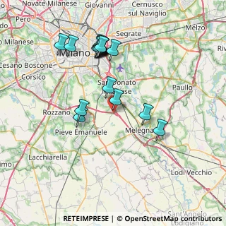 Mappa A50 Tangenziale Ovest Milano, 20098 Area Industriale MI, Italia (7.45706)