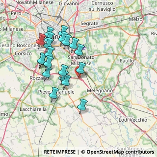 Mappa A50 Tangenziale Ovest Milano, 20098 Area Industriale MI, Italia (7.131)