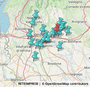 Mappa 37057 San Giovanni Lupatoto VR, Italia (9.7995)