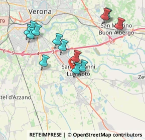 Mappa 37057 San Giovanni Lupatoto VR, Italia (3.92923)