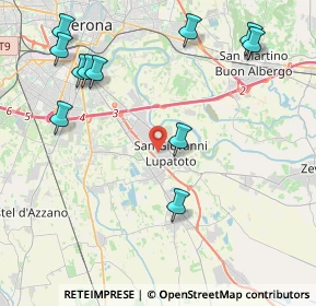 Mappa 37057 San Giovanni Lupatoto VR, Italia (5.05)