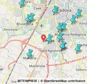 Mappa Via Adria, 35142 Padova PD, Italia (2.21929)
