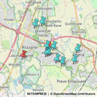 Mappa Via Ludovico Ariosto, 20089 Pontesesto MI, Italia (1.58909)
