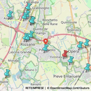 Mappa Via Ludovico Ariosto, 20089 Pontesesto MI, Italia (2.90438)