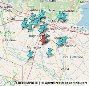 Mappa Via Amerigo Vespucci, 25024 Leno BS, Italia (11.91278)