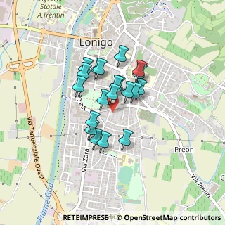 Mappa Via XXIV Maggio, 36045 Lonigo VI, Italia (0.2985)