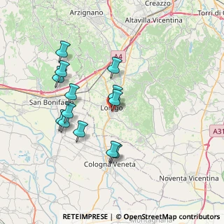 Mappa Via XXIV Maggio, 36045 Lonigo VI, Italia (6.89923)