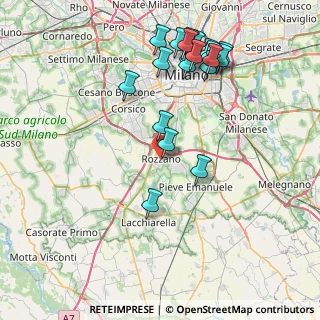 Mappa Via delle Margherite, 20089 Rozzano MI, Italia (8.802)