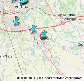 Mappa P.za Carlo Zinelli, 37057 San Giovanni Lupatoto VR, Italia (6.17067)