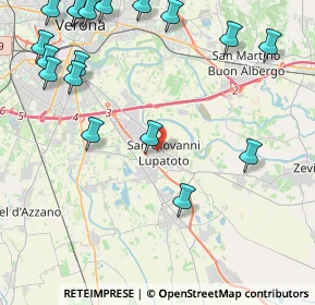 Mappa P.za Carlo Zinelli, 37057 San Giovanni Lupatoto VR, Italia (5.83444)