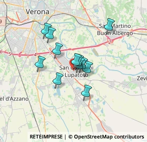 Mappa P.za Carlo Zinelli, 37057 San Giovanni Lupatoto VR, Italia (2.39917)