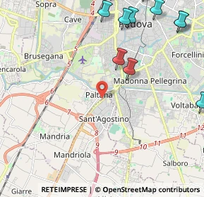 Mappa Via Valdagno, 35142 Padova PD, Italia (3.11667)
