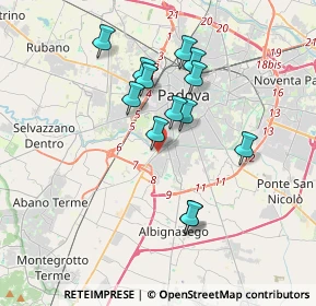 Mappa Via Valdagno, 35142 Padova PD, Italia (3.12077)