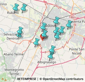 Mappa Via Valdagno, 35142 Padova PD, Italia (3.33733)