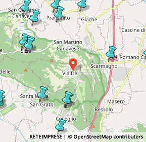 Mappa Via Circonvallazione, 10090 Vialfrè TO, Italia (3.403)