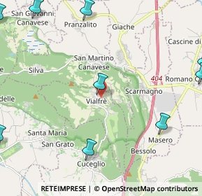 Mappa Via Circonvallazione, 10090 Vialfrè TO, Italia (3.49636)