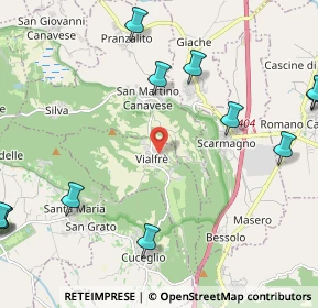 Mappa Via Circonvallazione, 10090 Vialfrè TO, Italia (3.77)