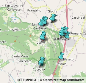Mappa Via Circonvallazione, 10090 Vialfrè TO, Italia (1.5565)