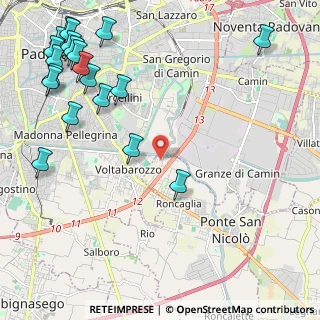 Mappa Via Cristoforo Colombo, 35020 Ponte San Nicolò PD, Italia (3.08)