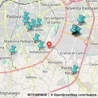 Mappa Via Cristoforo Colombo, 35020 Ponte San Nicolò PD, Italia (2.5285)