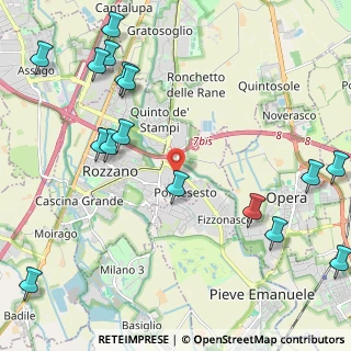 Mappa Via Ludovico Ariosto, 20089 Rozzano MI, Italia (2.88875)