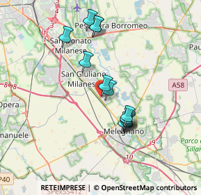 Mappa SS 9, 20098 San Giuliano Milanese MI (3.15769)