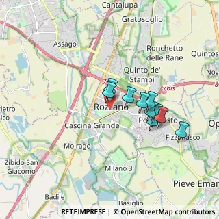 Mappa Via dei Bucaneve, 20089 Rozzano MI, Italia (1.44727)