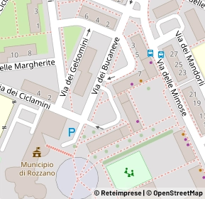 Mappa Via dei Bucaneve, 20089 Rozzano MI, Italia (0.09167)