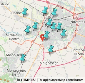 Mappa Via Asolo, 35142 Padova PD, Italia (3.42917)