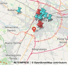 Mappa Via Asolo, 35142 Padova PD, Italia (3.43833)