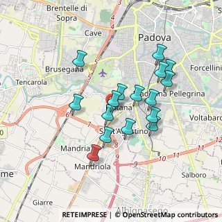 Mappa Via Asolo, 35142 Padova PD, Italia (1.525)