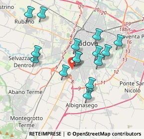 Mappa Via Thiene, 35142 Padova PD, Italia (3.37467)