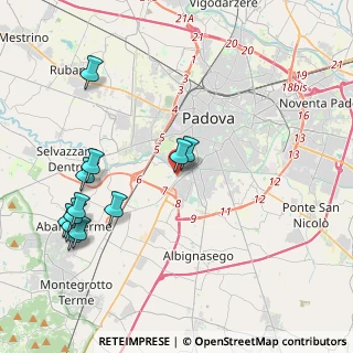 Mappa Via Udine, 35142 Padova PD, Italia (4.70083)