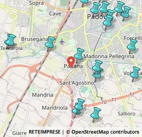 Mappa Via Udine, 35142 Padova PD, Italia (2.909)