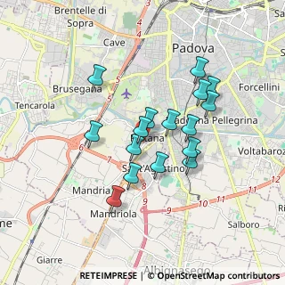 Mappa Via Udine, 35142 Padova PD, Italia (1.48125)