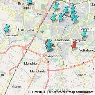 Mappa Via Thiene, 35142 Padova PD, Italia (2.57357)